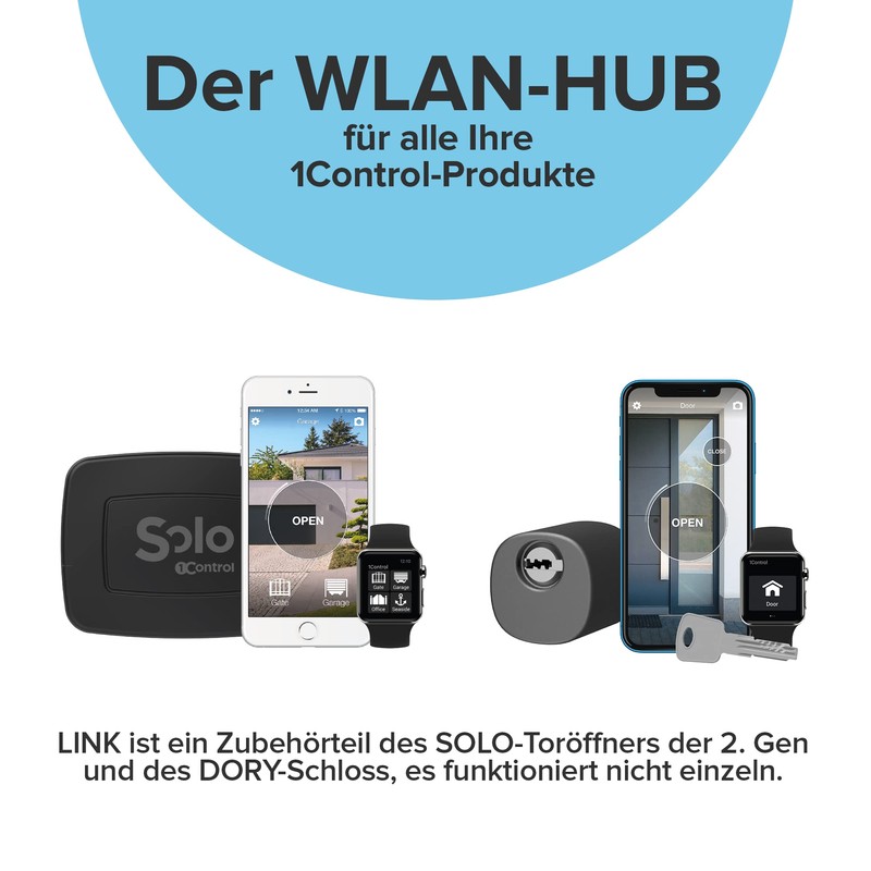 1Control LINK Wi-Fi Accessories Remote Opening and Voice Commands, Compatible