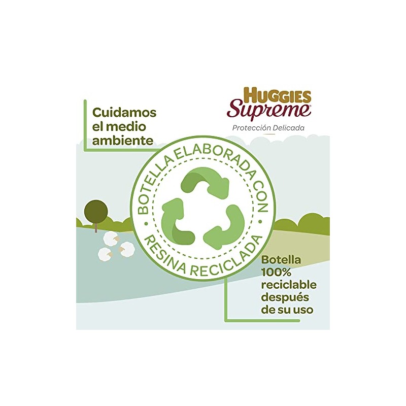 Huggies Supreme, Crema Corporal para Bebé, 200 ml, Con Karité,