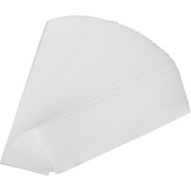 100 Tiras de Cera Desechables Rectangulares de Papel, para Depilación Facial y Corporal, Diseño de Arranque