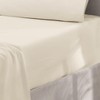 Oxford Homeware Cream Single Fitted Sheets -100% Brushed Microfibre 1800