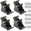 NICAVKIT 4 Pack Folding Brackets for Table Bed Leg Feet,