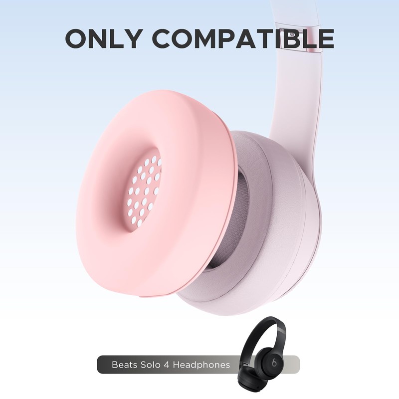 Silicone Earpads Cover for Beats Solo 4,Ear Cushion Protective Cover