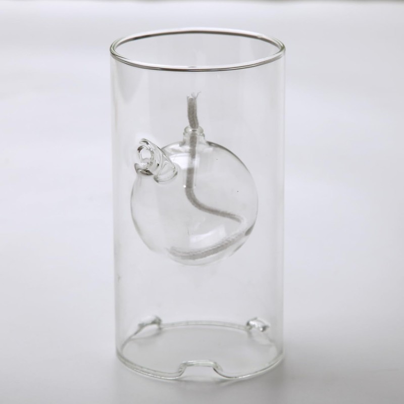 MEMEOKON Glass Oil fire Warm Light Borosilicate Includes Bliss Suspended