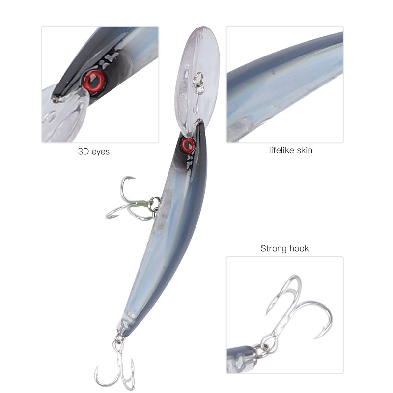 Sinking Minnow Fishing Lure 24g Aritificial Wobblers Hard Baits Diving