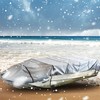 munirater 12FT 210D Grey Boat Cover Heavy Duty Trailerable Replacement