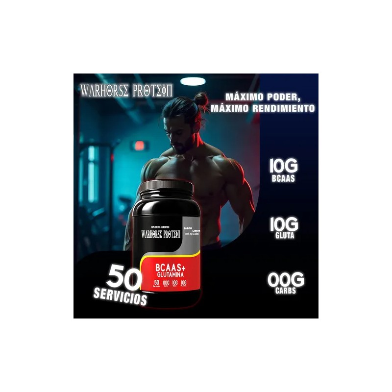 Aminoacidos Pre Entreno Bcaas +glutamina 1kg Warhorse Varios