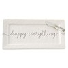Mud Pie Happy Hostess Serving Platter, White