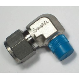 Swagelok 1 - Swagelok Elbow Connector Fitting, 1/2" OD Tube x 1/4" Male NPT,  SS-810-2-4