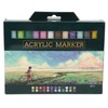 24Pcs Acrylic Paint Markers Multi Function Safe Nontoxic Moistureproof Quick