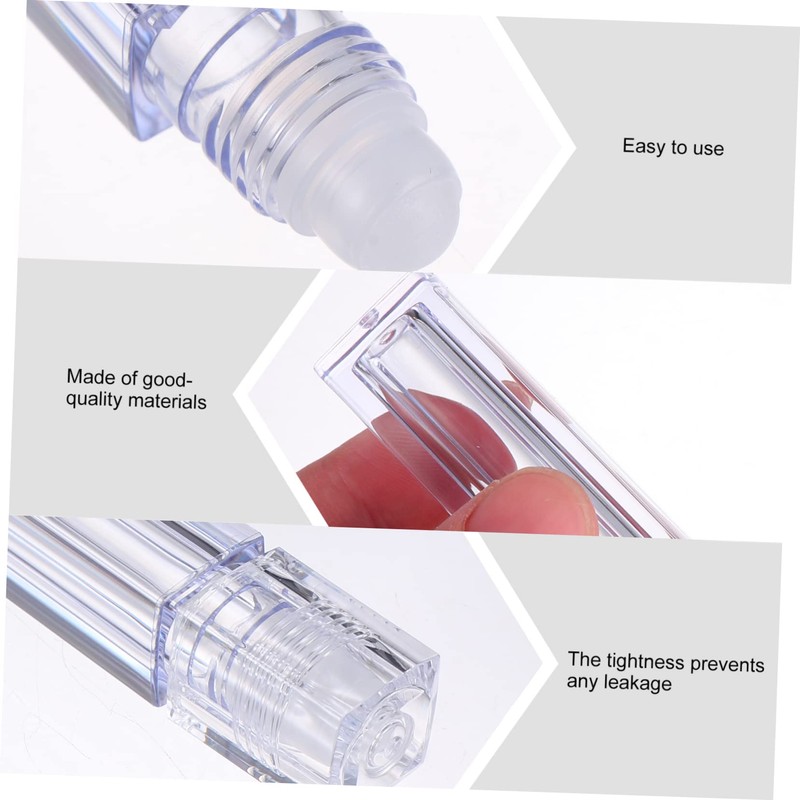 Healeved Lip Gloss Base 10pack Lip Oil Square Plastic Refillable