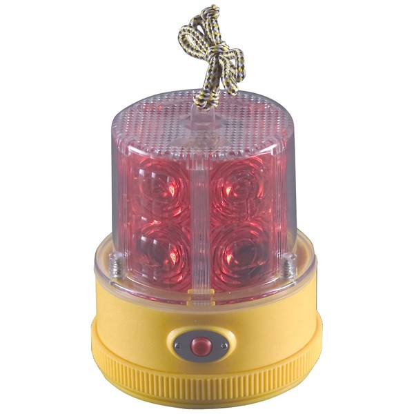 North American Signal PSLM2-R LED Personal Safety Warning Light with Magnetic Mount, Battery Operated, Red