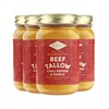 FOND Regenerative Grass-fed Beef Tallow (14 Ounce (Pack of 4),