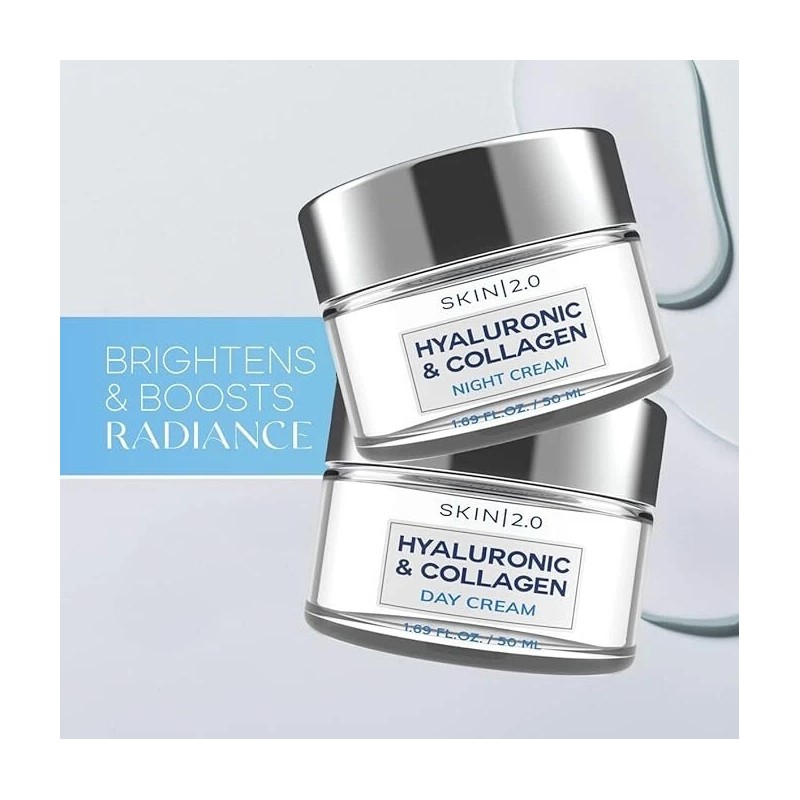 AZURE Hyaluronic Acid & Collagen Day & Night Face Moisturizer