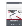 TRU RED Notepads, 5-inch x 8-inch, Narrow Ruled, White, 50