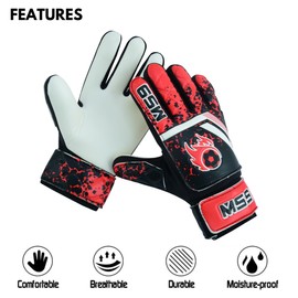 MS9 Kids Boys Children's Junior Football Goalkeeper Sports Soccer Goalie Gloves
