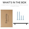 Ravinte 4 Pack 8-13/16 Inch Cabinet Handles Matte Black Stainless