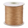 Cheriswelry Goldenrod 0.5mm 180m Polyester Cord with Spool for Jewellery