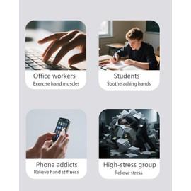 Lanicoe Gear Spinner Fidget Toy Rotating Anxiety Relief Hand Massager for Adults(Dark Bluish Purple)