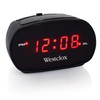 Westclox Simple Digital Alarm Clock LED Display Easy to Operate