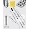 KERURU Cuticle Tool Set, Cuticle Treatment, Nail Nipper, Cuticle Nipper,