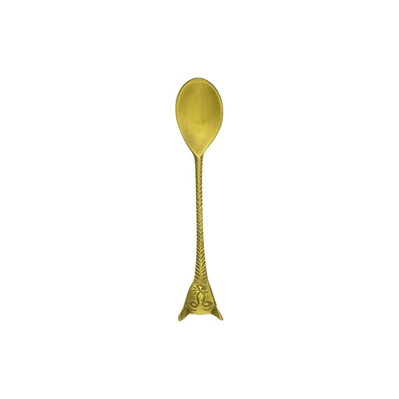 Keystone Brass Cutlery Cat Face Gold Teaspoon BRCUCFSG