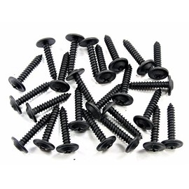 Retro-Motive Black #10 x 3/4" Phillips Flat Top Trim Screws- Fits Oldsmobile- Qty.25- #970
