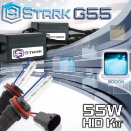 Stark 55W Micro HID Fog Light Slim Xenon Kit - H8 6K 60000K Ice White