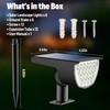 GKGG Solar Lights Outdoor Waterproof IP65, Solar Powered 76 LED