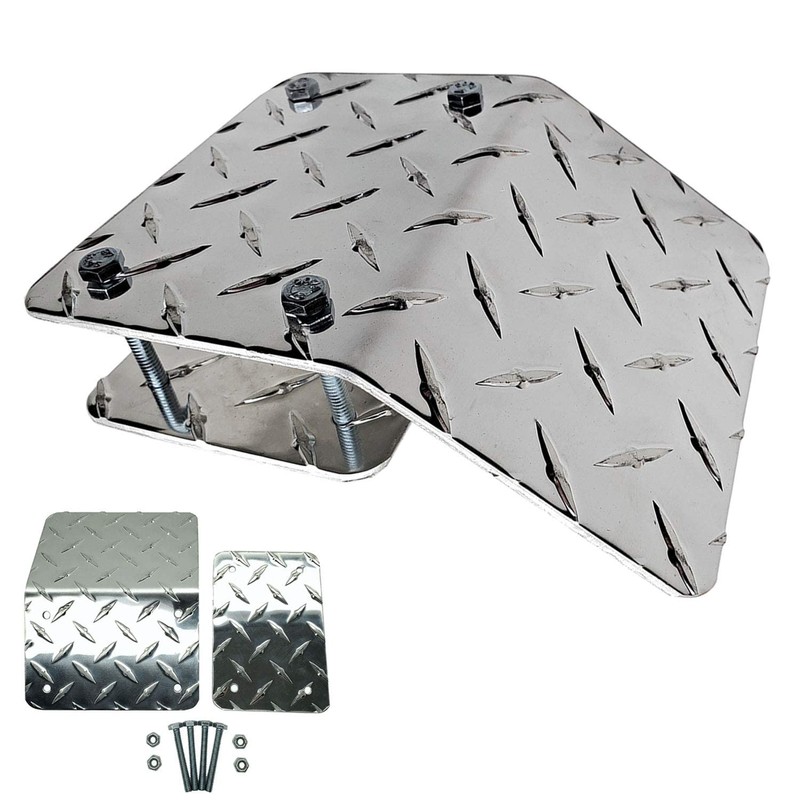 Ramp End - Heavy-Duty Diamond Plate for ATV, Motorcycles &