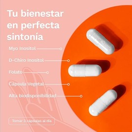 Myo Chiro Inositol 2000 Relación Folato 400 Mcg Acido Folico Metilfolato Mthf Vitaminas Mujer Cápsulas Nutravia