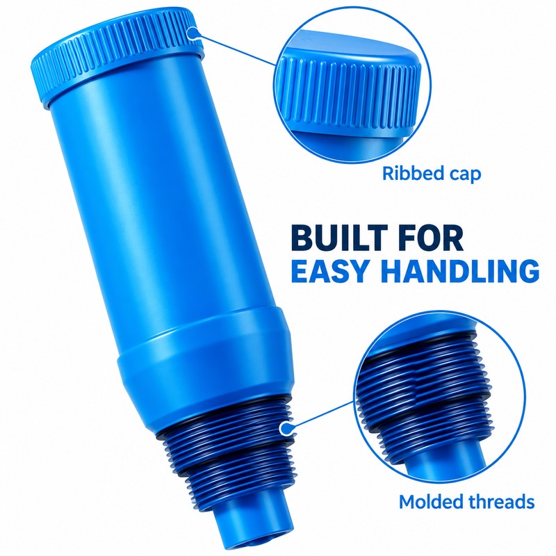 Pool Skimmer Winterizing Plug and Expansion Absorber, 1.5 and 2