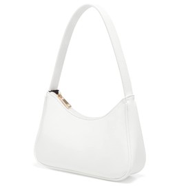 LOVEVOOK Handbags Women's Small Shoulder Bag Leather Bag Tote Bag Shopper Crossbody Bag Shoulder Bag for Women Dating Travel Party Shopping, White-mini-PU, Elegant, fashionable