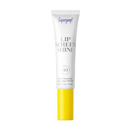 Supergoop! Lipscreen Shine SPF 40, 0.34 onzas líquidas, brillo de labios transparente, bálsamo labial SPF de amplio espectro con extracto de semilla d