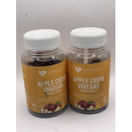 women's Best Lot Of 2 Womens Best Apple Cider Vinegar Chewable Gummies 60ct Each Exp:3/26 New