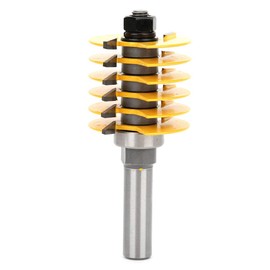 1/2 Inch Shank Finger Joint Router Bit,Finger Joint Router Bit with 1/2" Shank,Woodworking Milling Cutter with Bearing for Woodworking Carpenter