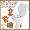 Honeydak 2 Pack Toilet Bolt Caps Decorative Highland Cow Toilet