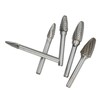 Double Cut Carbide Rotary File Bit Set 6mm Diameter Shank