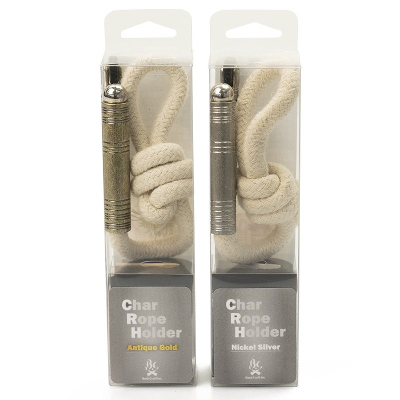 Bush Craft Bushcraft Charrope Holder, Antique Gold