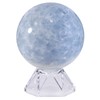 mookaitedecor Natural Celestite Crystal Ball with Acrylic Stand, 50-60 mm
