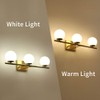 YHTlaeh New Bathroom Vanity Light 3 Lights Fixtures Brushed Brass