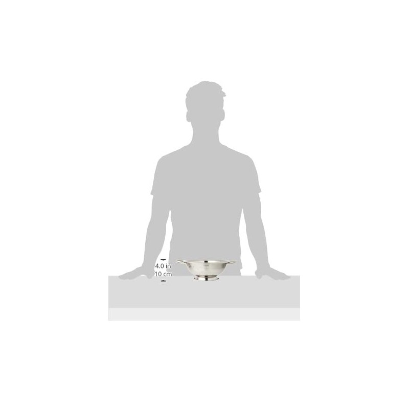 Winco Stainless Steel Colander with Base, 3-Quart