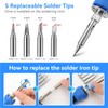 Soldering Iron Set 100 W, LED Soldering Iron with Temperature