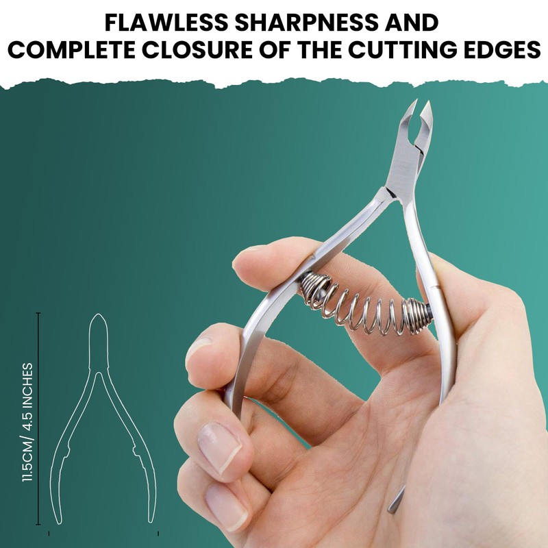 ASIPRO Professional Cuticle Nippers, Cuticle Scissors, Extra Fine, Professional Cuticle
