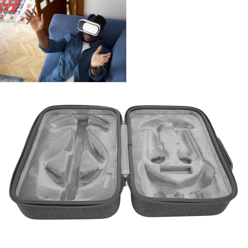 VR Hard Carrying Case Portable Shockproof Compact EVA Waterproof VR