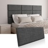 Greymond Upholstered Wall Mounted Headboard, Acoustic Panel, Peel and Stick