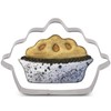 LILIAO Thanksgiving Pumpkin Pie Cookie Cutter - 4 x 2.6