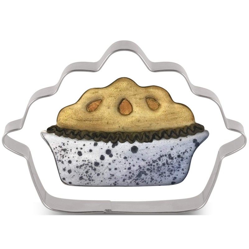 LILIAO Thanksgiving Pumpkin Pie Cookie Cutter - 4 x 2.6