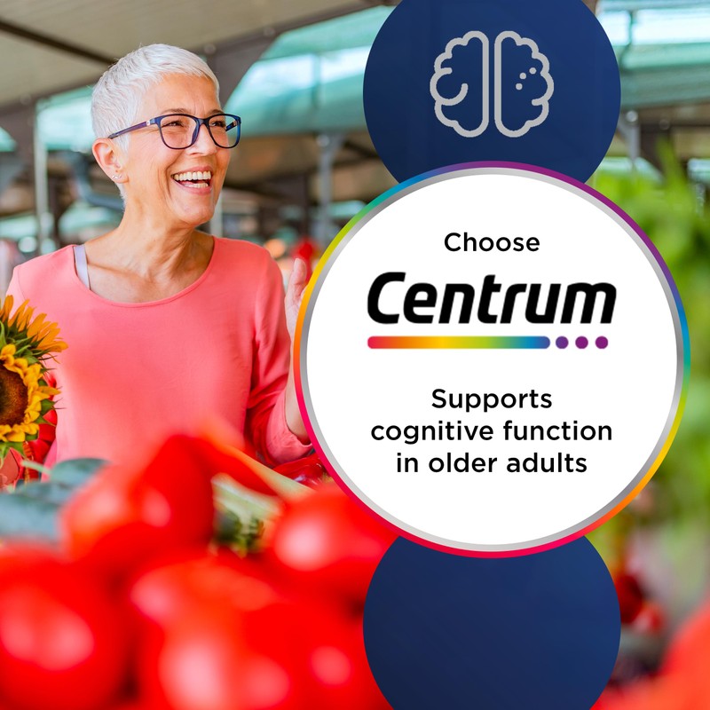 Centrum Advance 50+ Tablets Multivitamin & Mineral Supplements, with 24