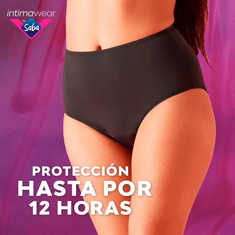 SABA Ropa Interior intimawear para periodo Cintura Alta Talla Chica