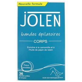 Jolen Body Hair Removal Strips 36 Strips